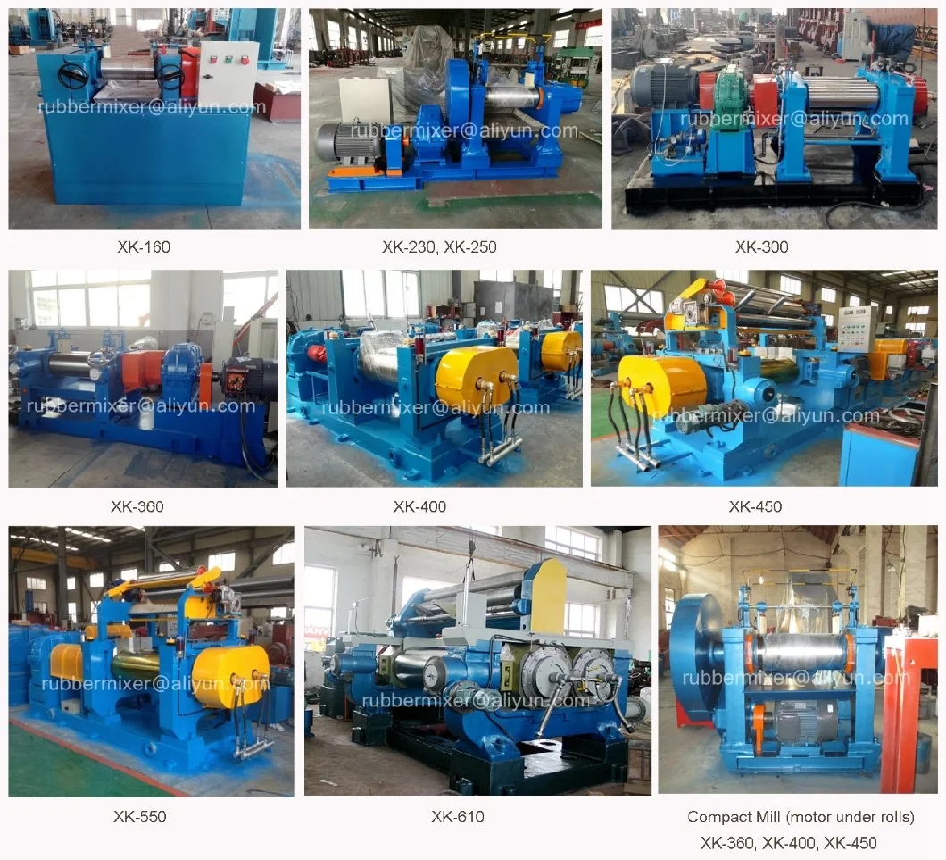 Xk-160X320 Laboratory Two Roll Rubber Mixing Mill Mixer Testing Equipment Machine