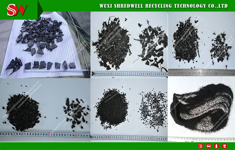Crusher Crumb Rubber Making Used Tire Recycling Rubber Cracker Mill Rubber Roller Grinding Machine
