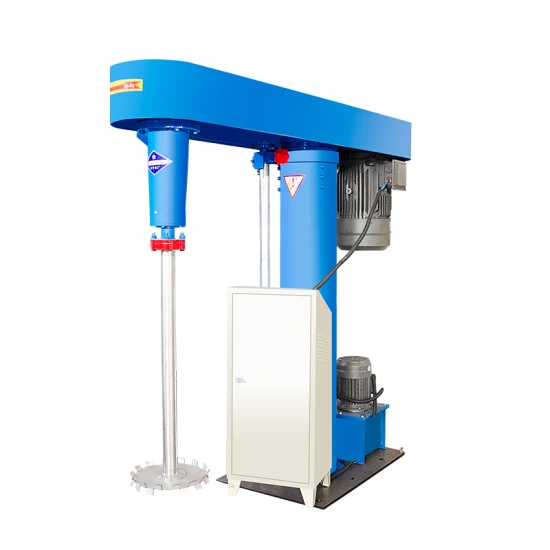 Máquina de mistura de tinta dispersora hidráulica industrial de alta velocidade/máquina misturadora de dispersão de tinta líquida elétrica