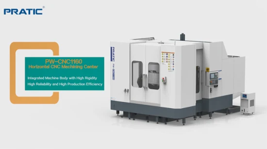 Máquina de furar CNC horizontal de alta precisão Fanuc Siemens para serviço pesado para peças de caixa de metal